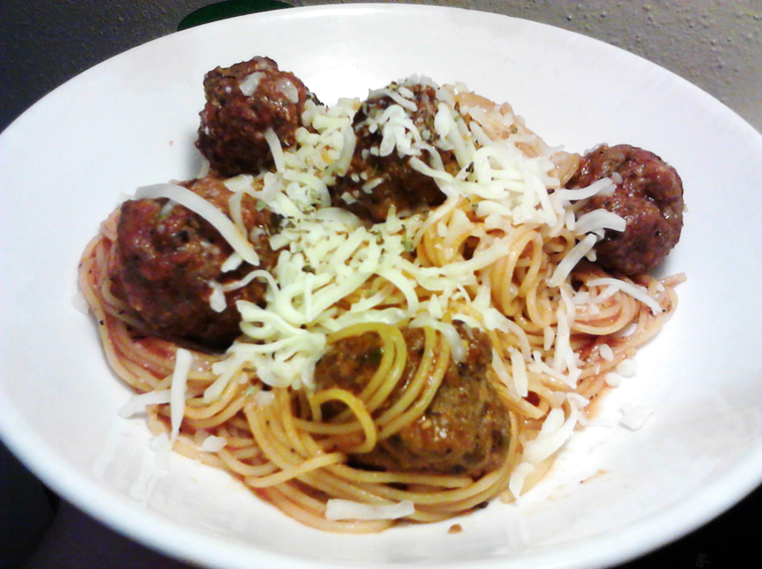 Spaghetti with Angel Hair Pasta