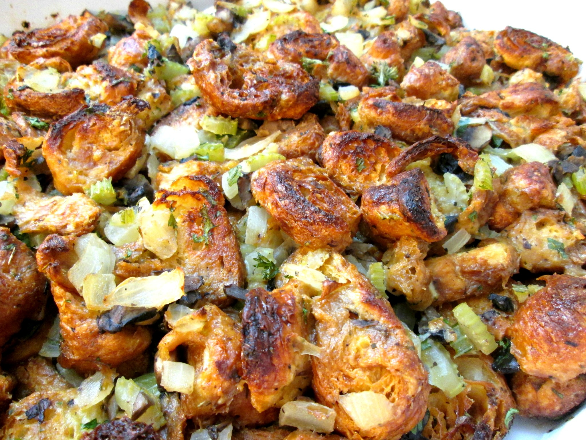 Croissant Stuffing with Mushrooms