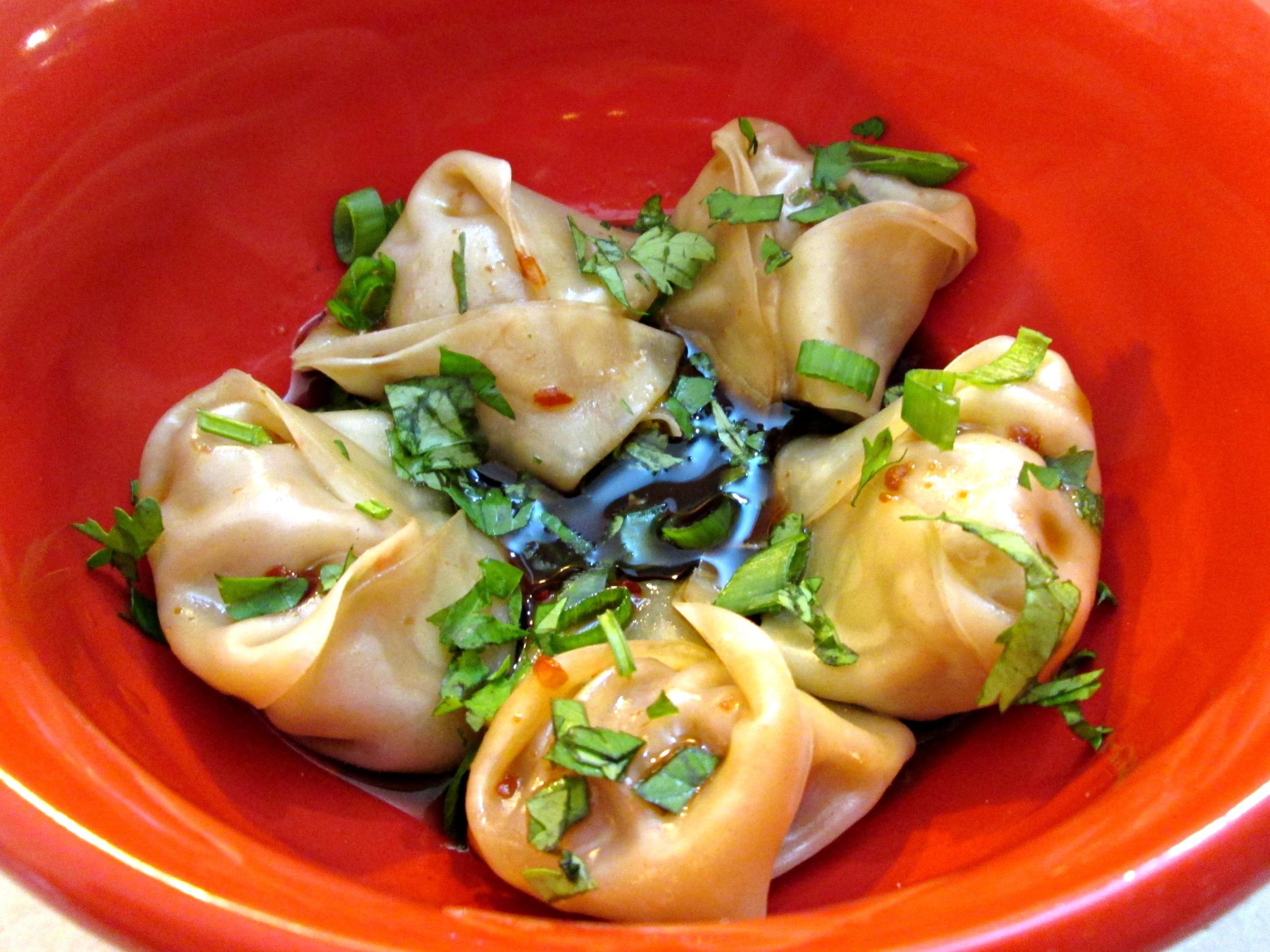 Red Sauce Wontons