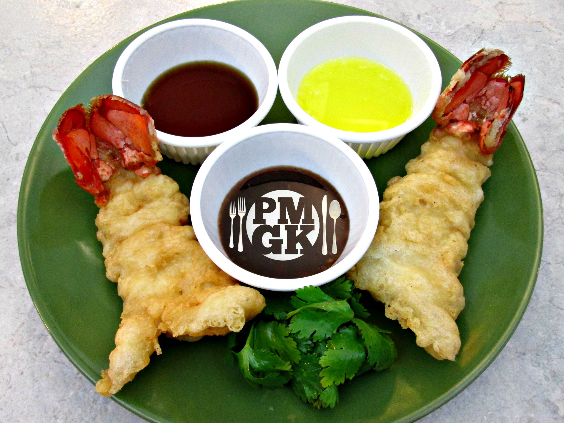 Tempura Lobster Tails with Dipping Sauce