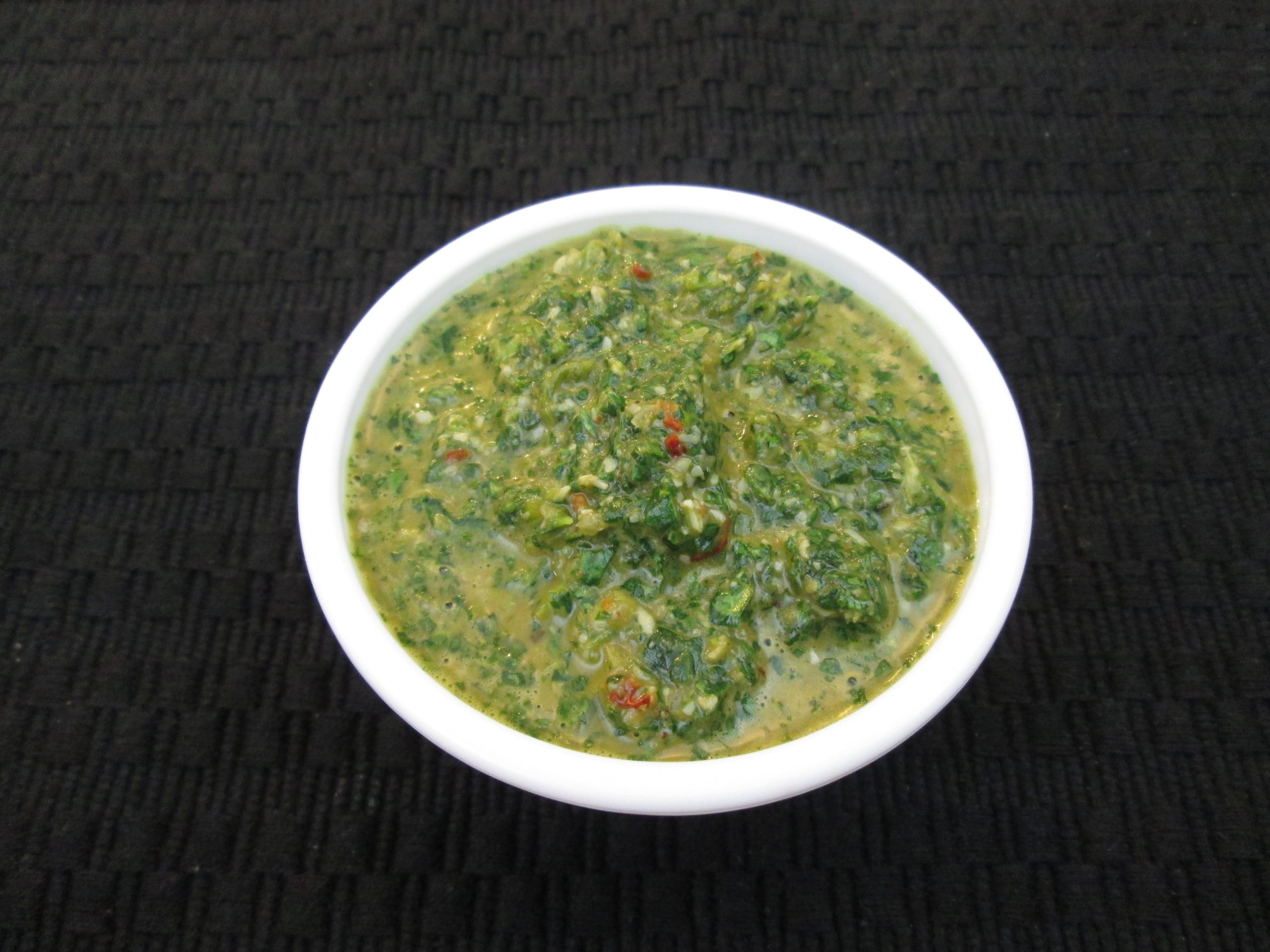 Chimichurri Sauce with Parmesan and Spinach