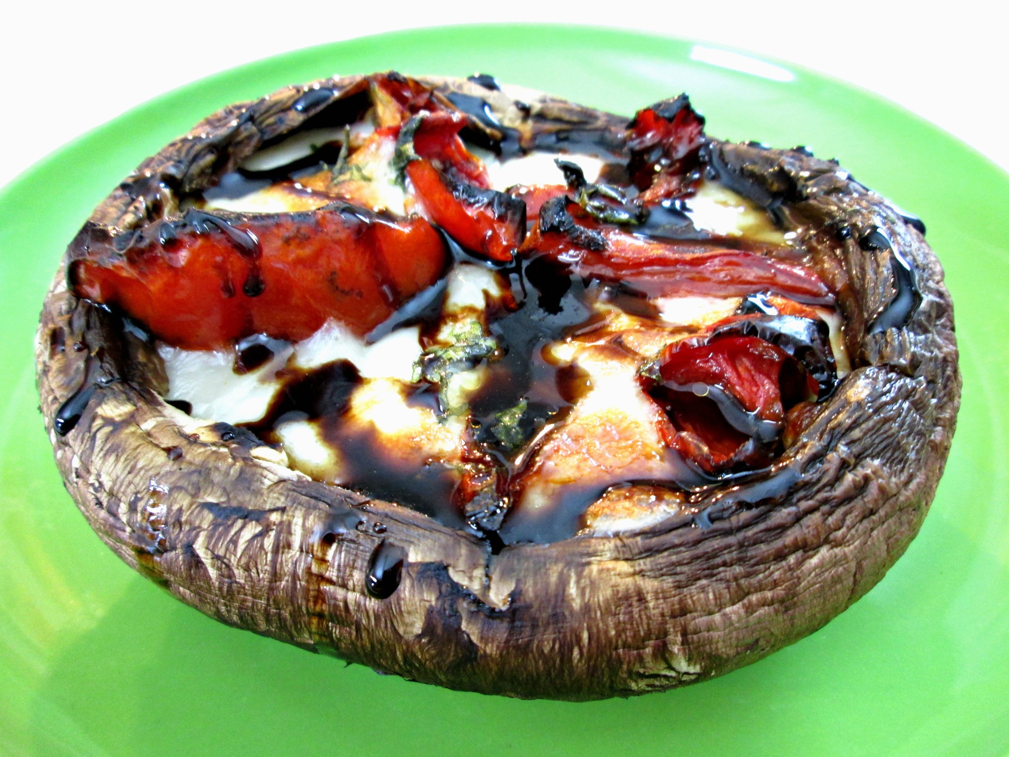 Caprese Portobellos with Balsamic Glaze