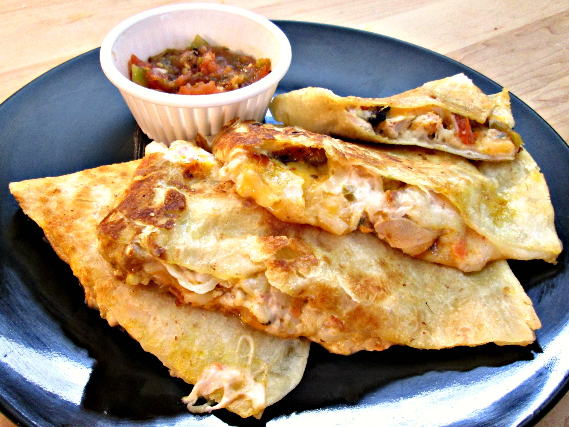 Quesadilla with Grilled Chicken and Jack Cheese