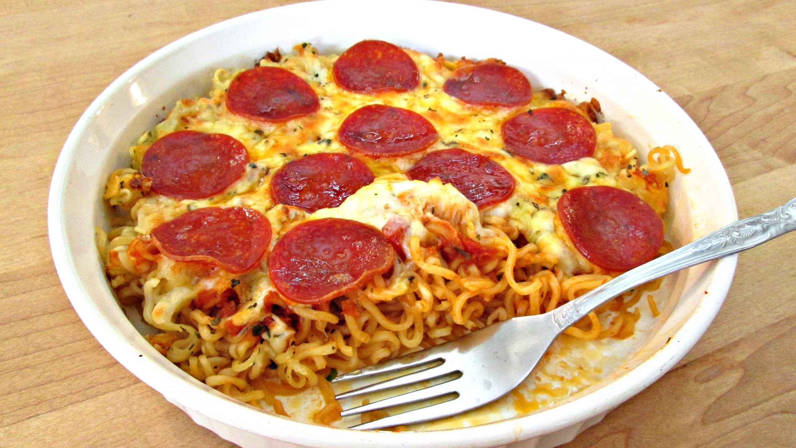 Ramen Spaghetti Pizza