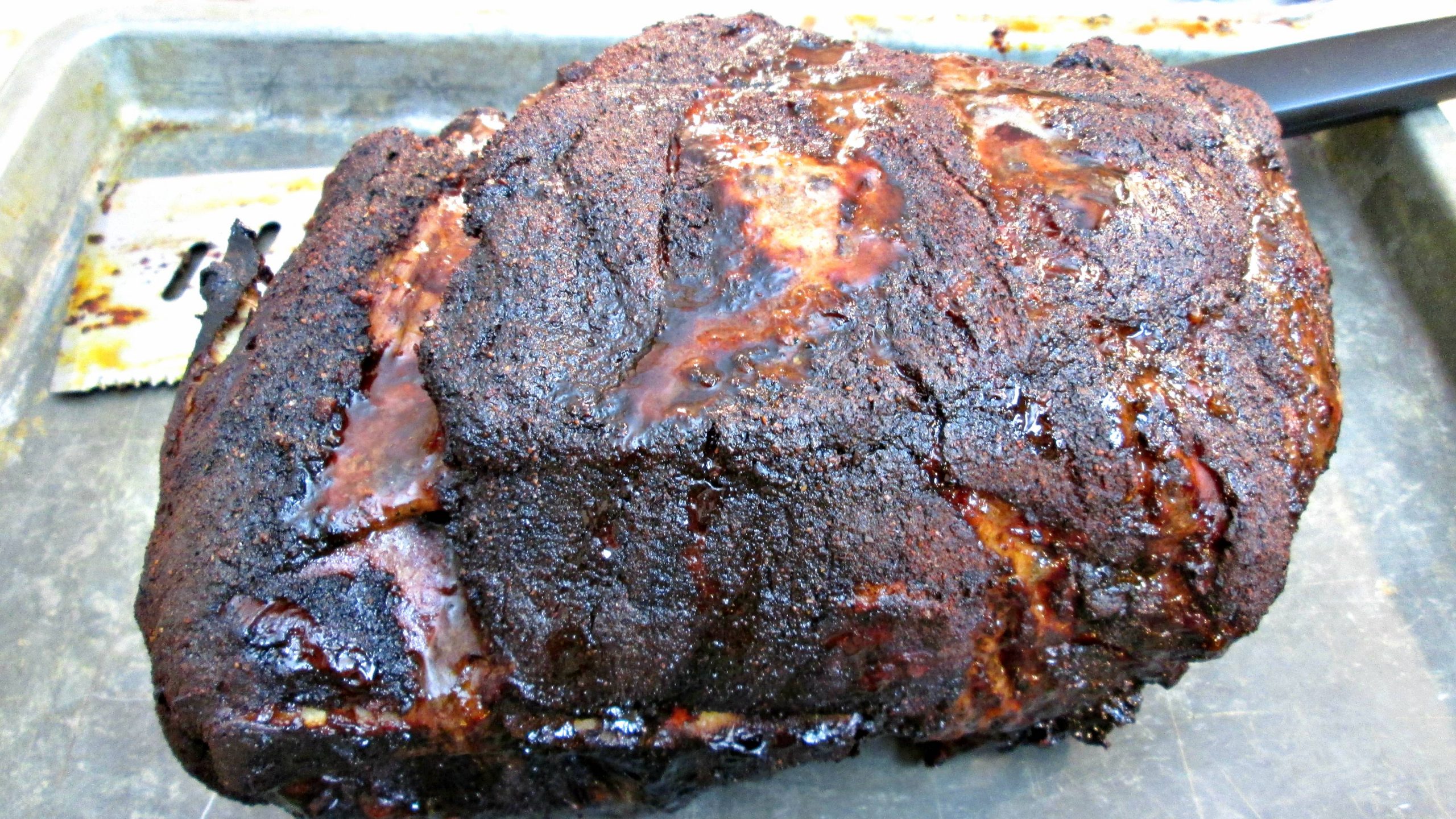 Smoked Boston Butt Roast on a Gas Grill