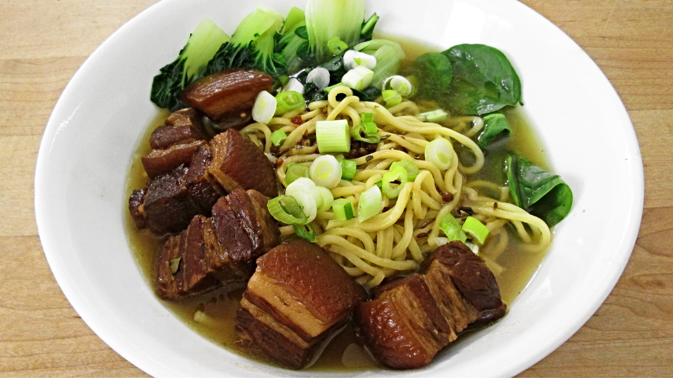 Braised Pork Belly with Noodles