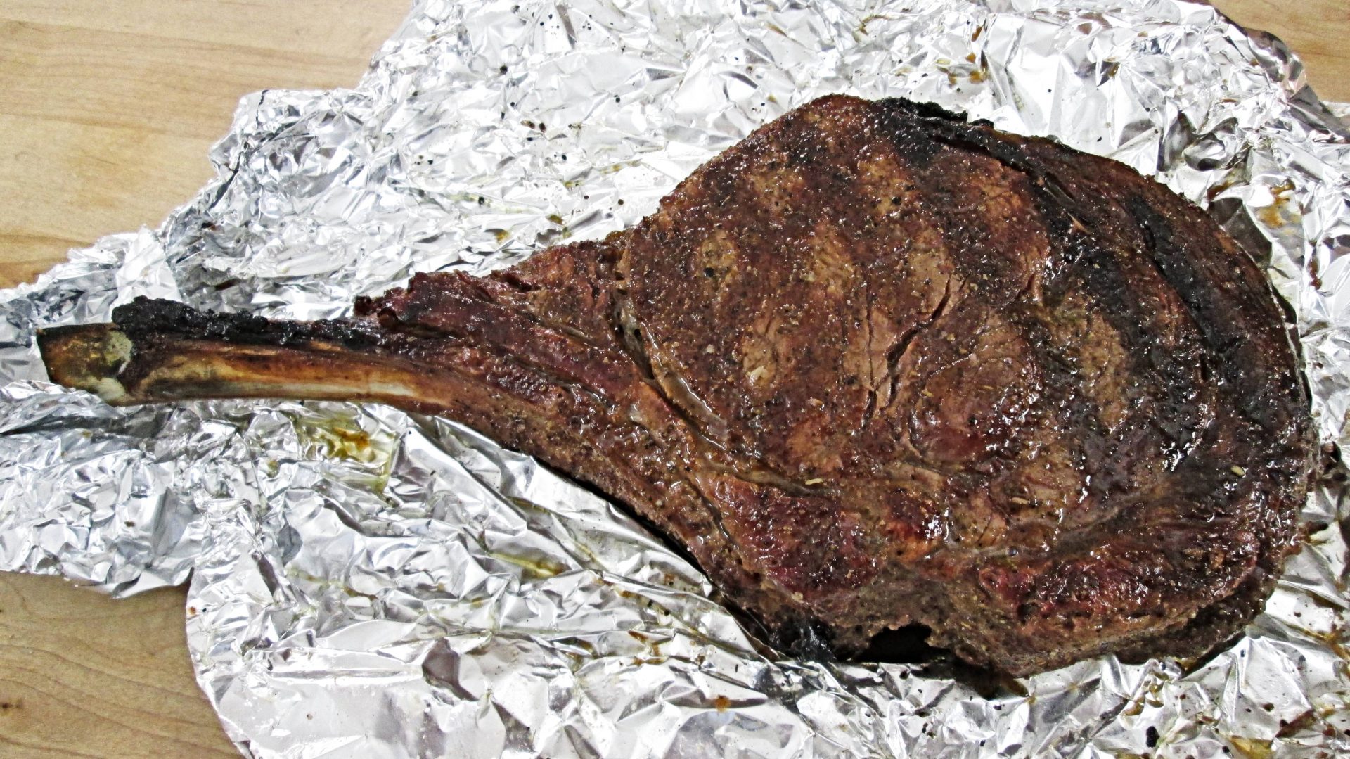 Grilled Tomahawk Ribeye Steak