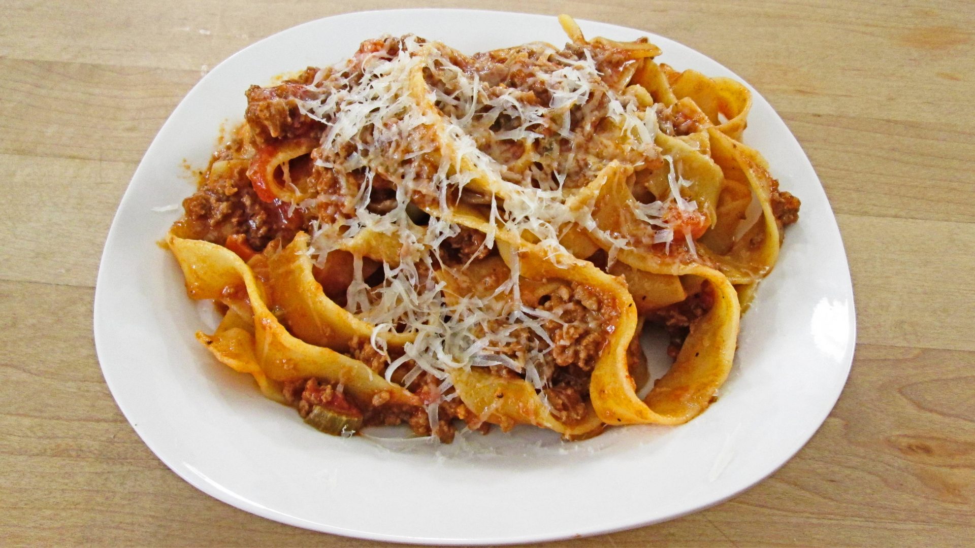 Bolognese Sauce with Pappardelle Pasta