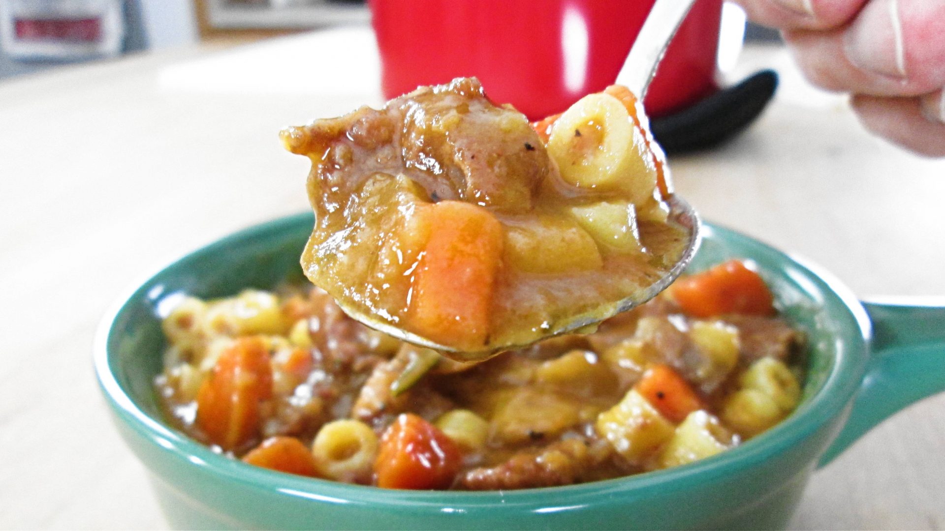 Easy Beef Stew with Ditalini