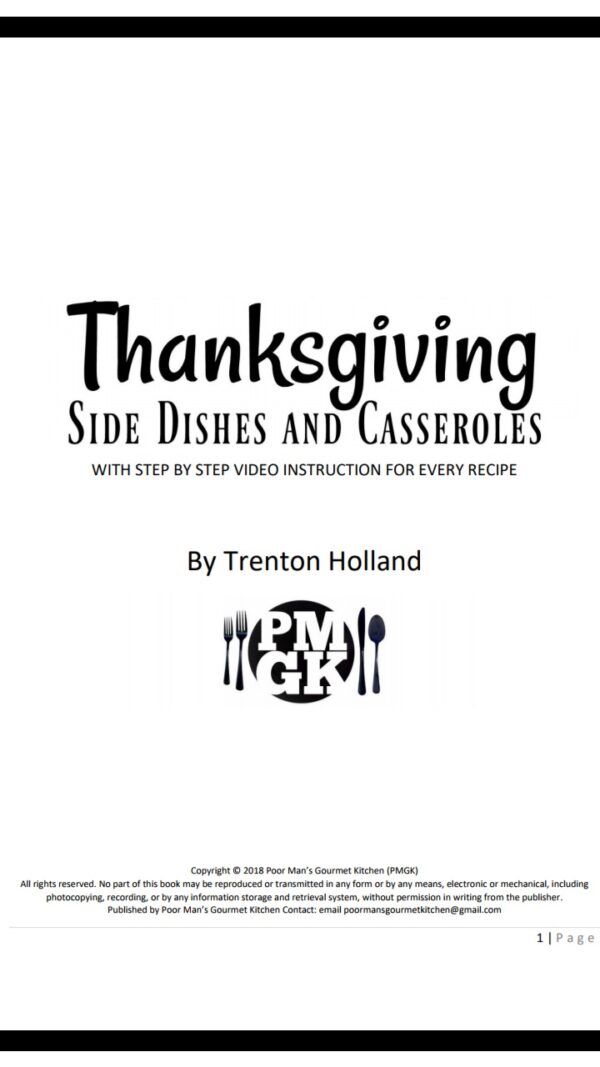 Thanksgiving Side Dishes and Casseroles eBook - Image 2