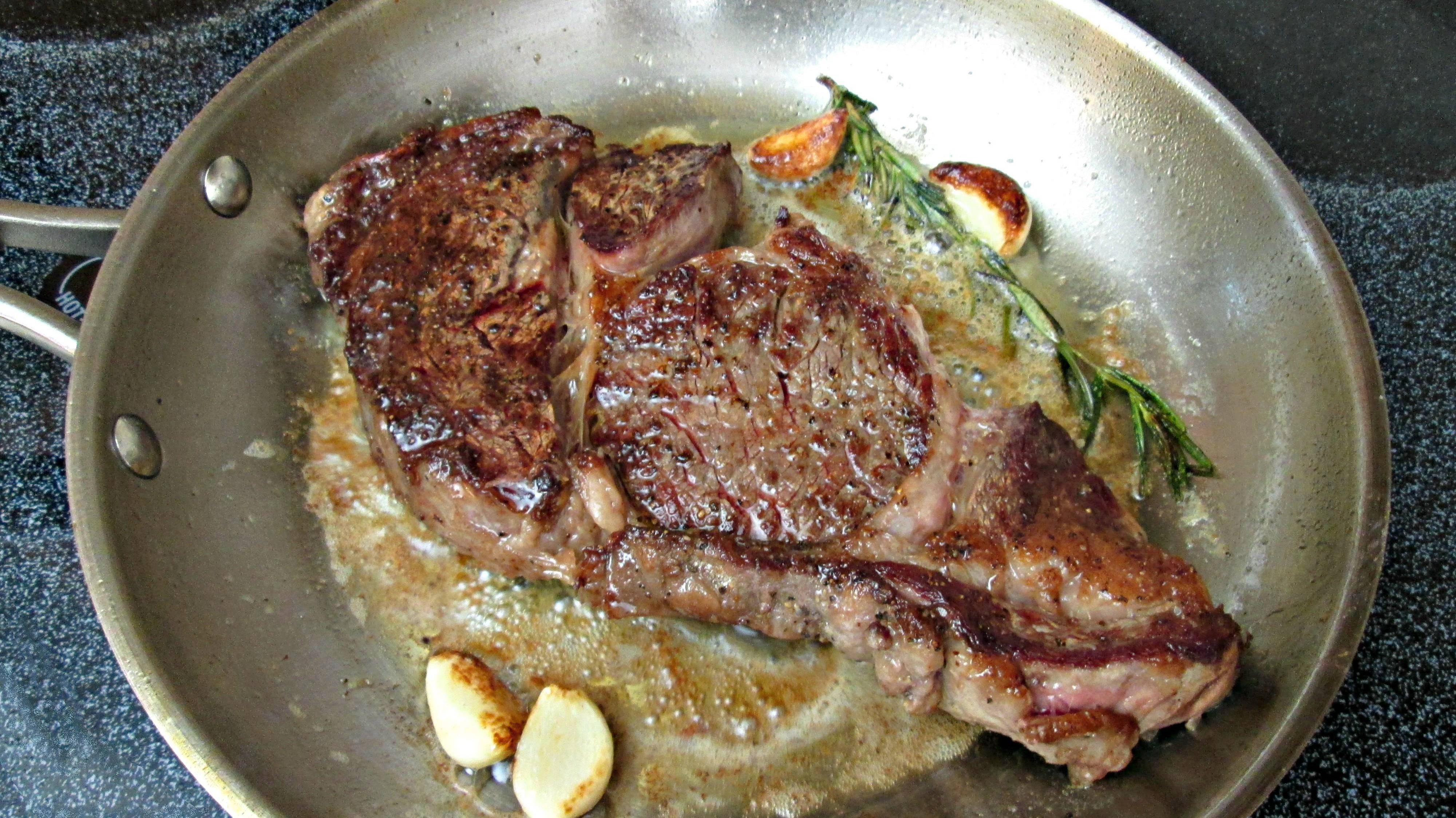 Pan Fried Ribeye Steak With Butter Poor Man s Gourmet Kitchen