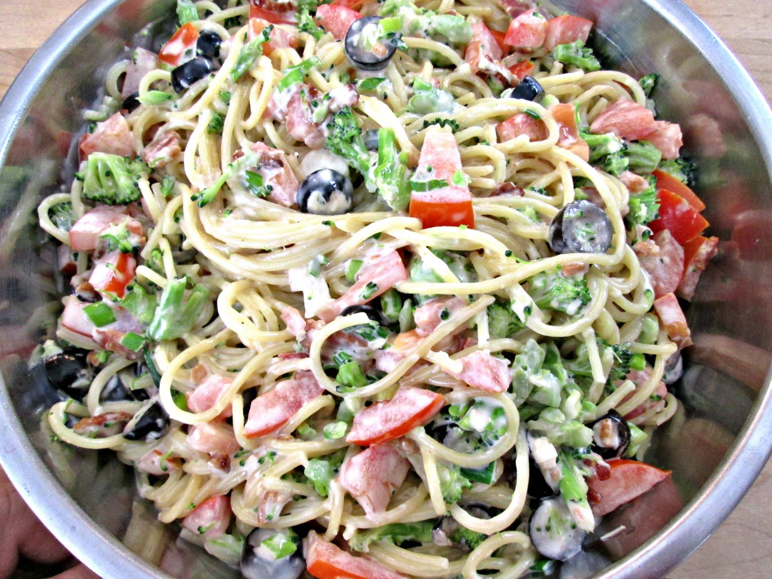 Spaghetti Cold Noodle Salad Poor Man's Gourmet Kitchen